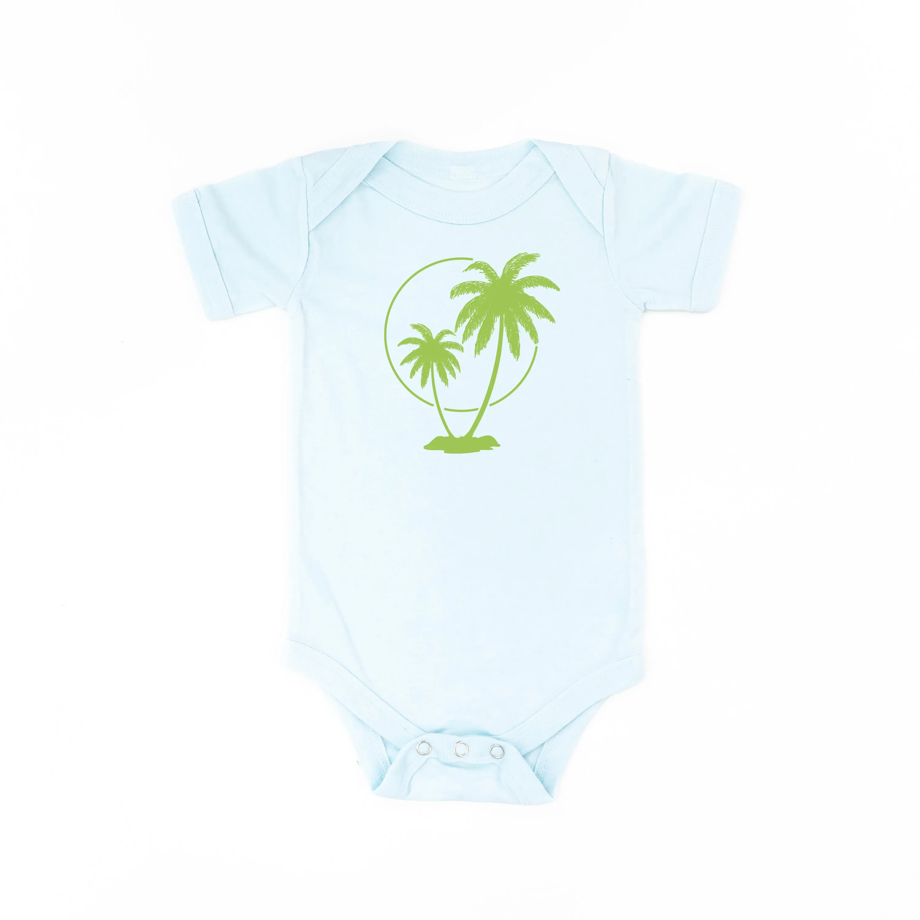 2 PALM TREES WITH SUN - Short Sleeve Child Shirt