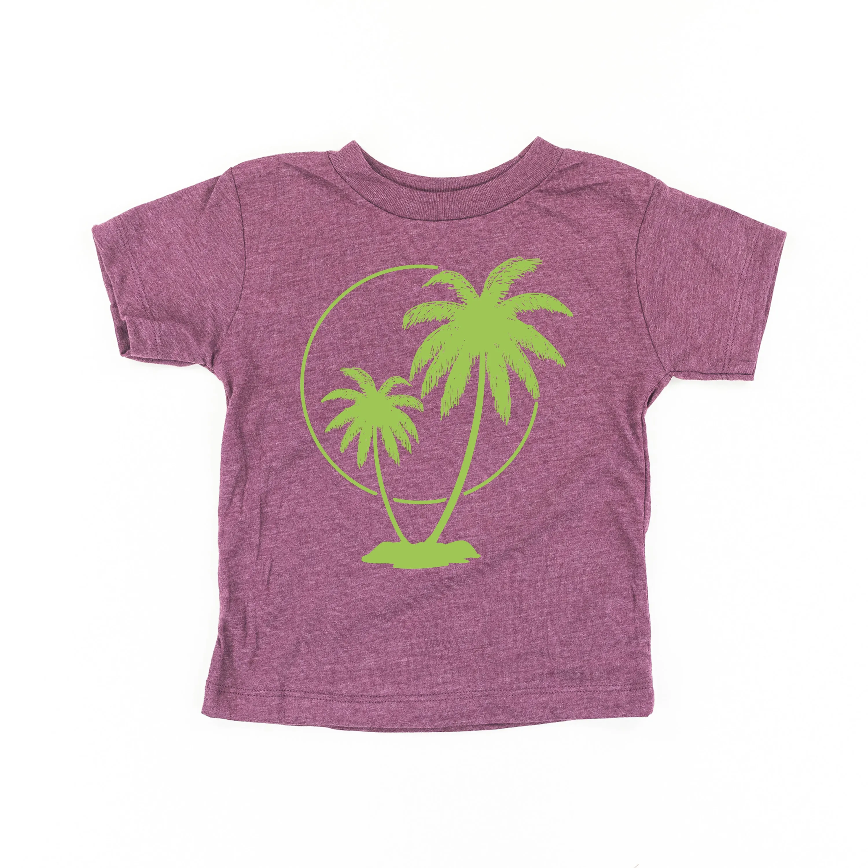 2 PALM TREES WITH SUN - Short Sleeve Child Shirt