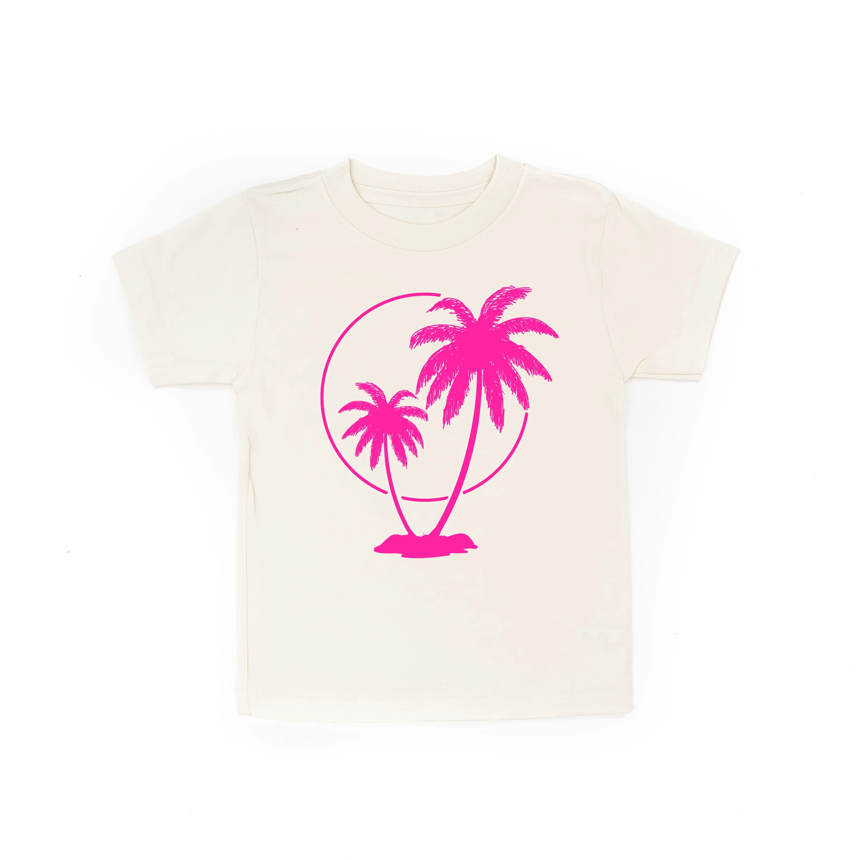 2 PALM TREES WITH SUN - Short Sleeve Child Shirt