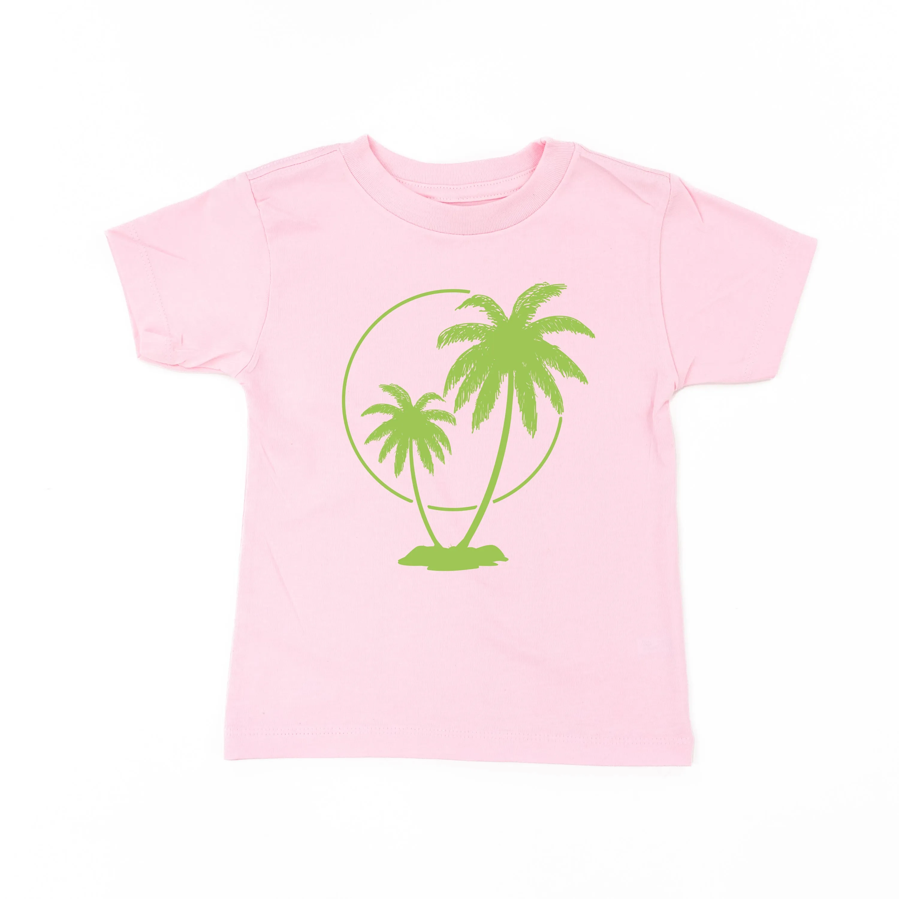 2 PALM TREES WITH SUN - Short Sleeve Child Shirt