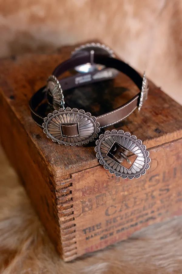 Adalaide Genuine Leather & Concho Belt ✙ON SALE NOW✙