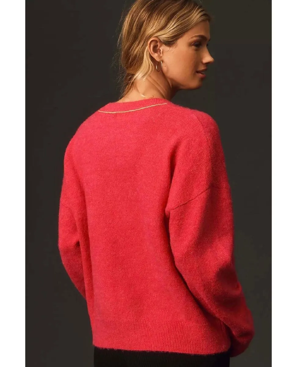 Amour Oversized Sweater Cerise