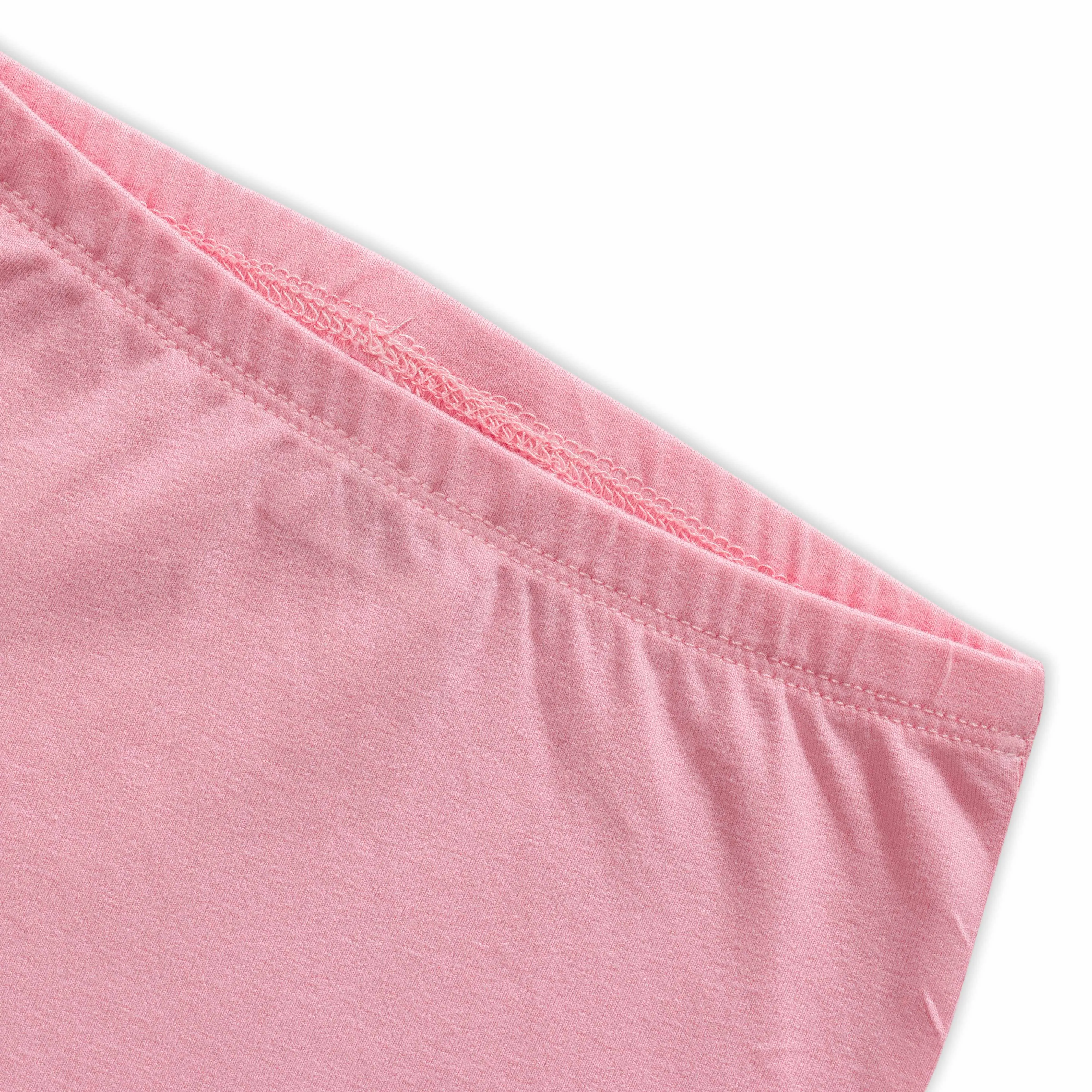 Baby Girls' Soft Cotton Leggings  Pink with Lace Trim, Comfortable Everyday Wear