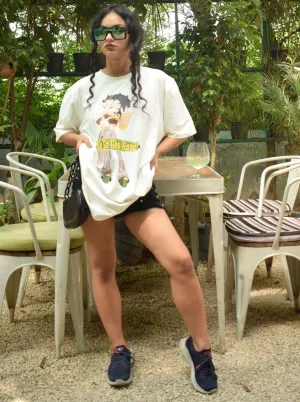 Betty Boop Talk To The Hand : Regular Tee For Women