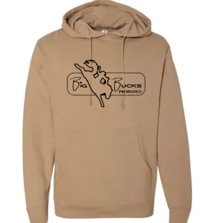 Big Bucks Pro Rodeo Hoodie ~Sandstone