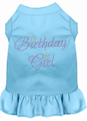 Birthday Girl Rhinestone Dress Baby Blue Xl