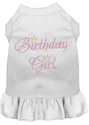 Birthday Girl Rhinestone Dress White Xxxl