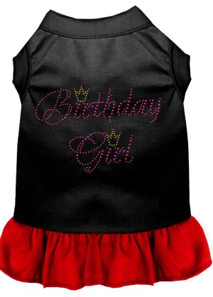 Birthday Girl Rhinestone Dresses Black With Red Sm
