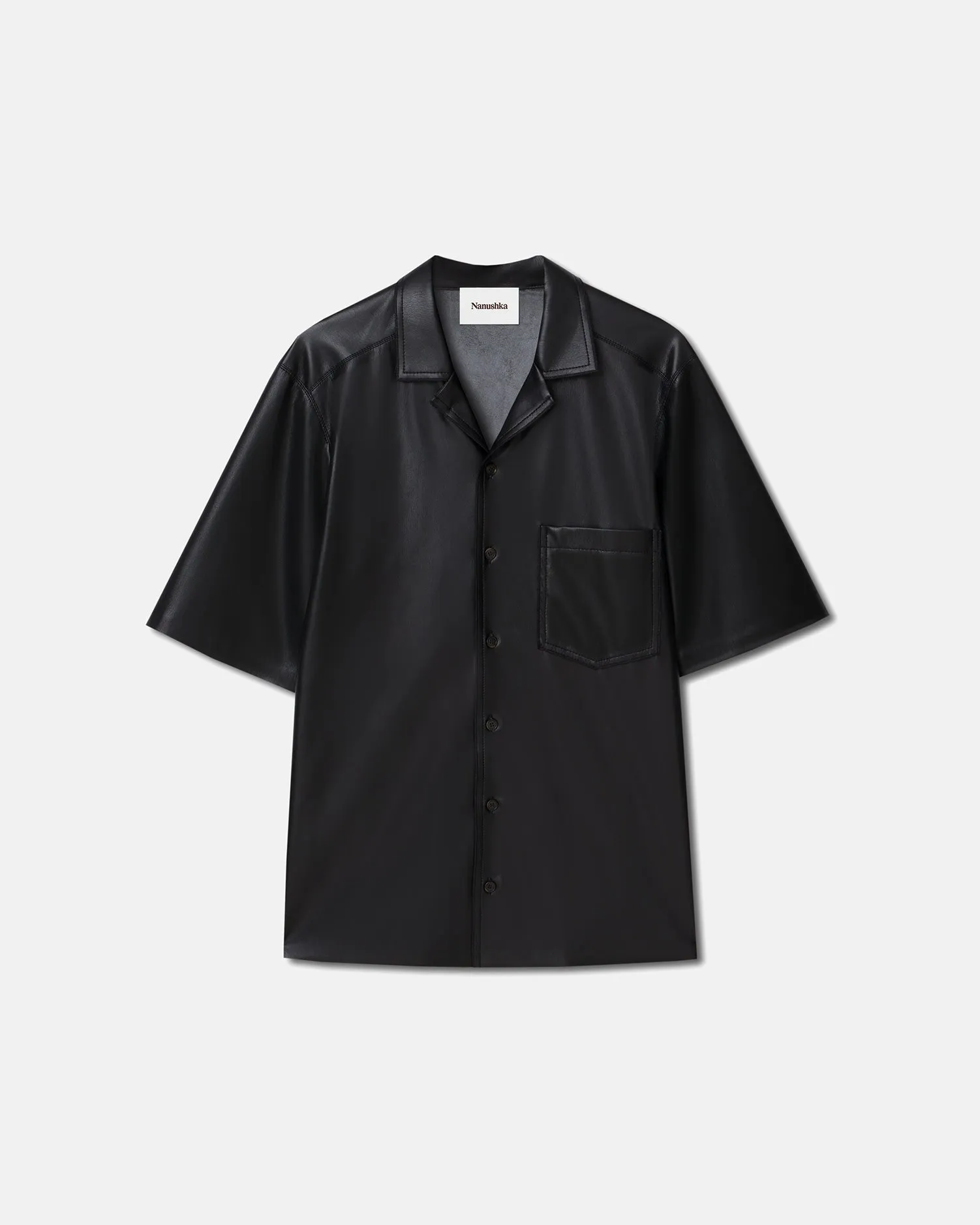 Bodil - Okobor Alt-Leather Shirt - Black