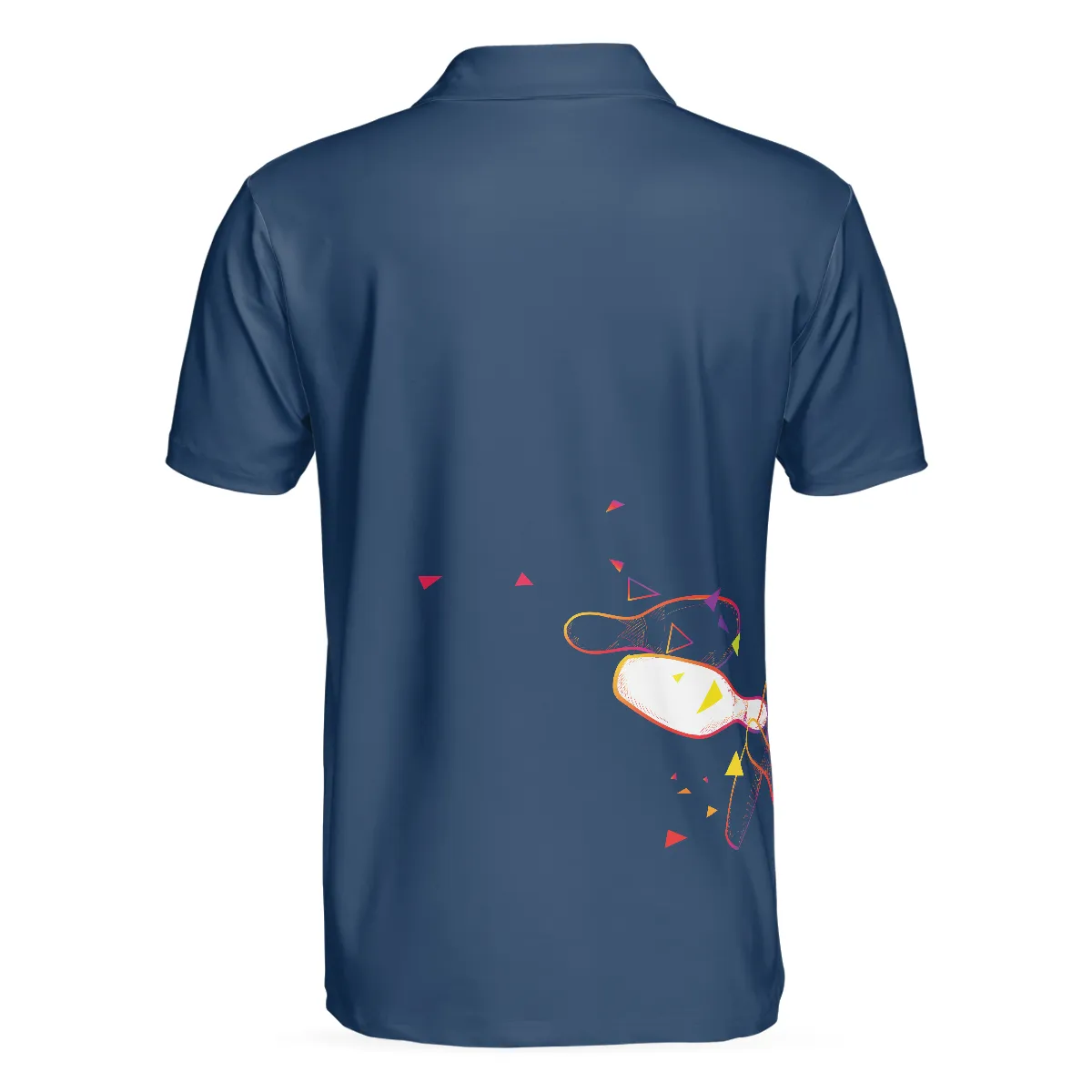 Bowling Men Polo Shirt - They see me Rollin’ They Hatin’ Polo Shirt, Light Art Bowling Polo Shirt - Perfect Gift For Friend, Family, Bowling Lovers