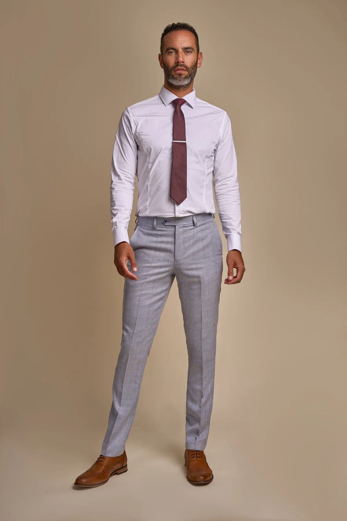 Caridi Sky Blue 3 Piece Wedding Suit