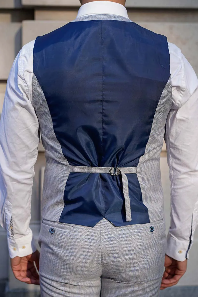 Caridi Sky Blue 3 Piece Wedding Suit