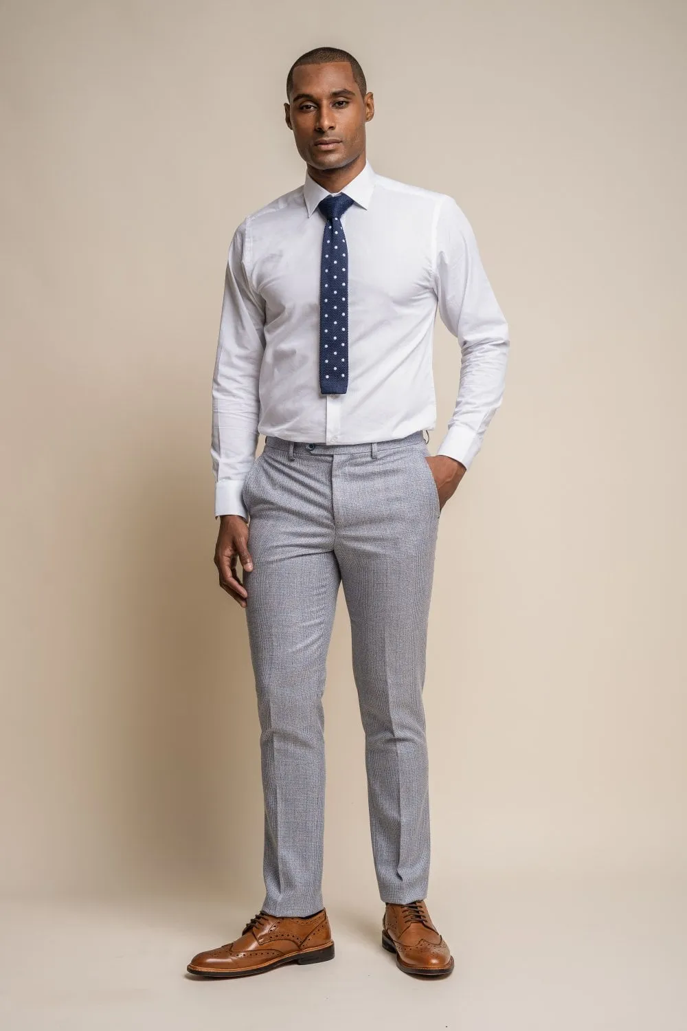 Caridi Sky Blue 3 Piece Wedding Suit