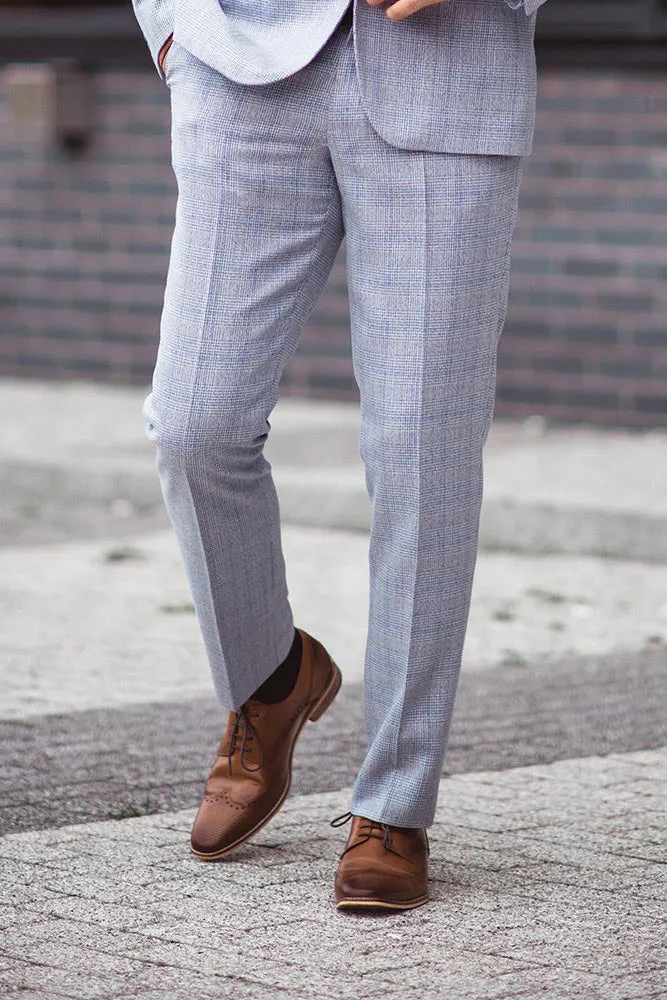 Caridi Sky Blue 3 Piece Wedding Suit