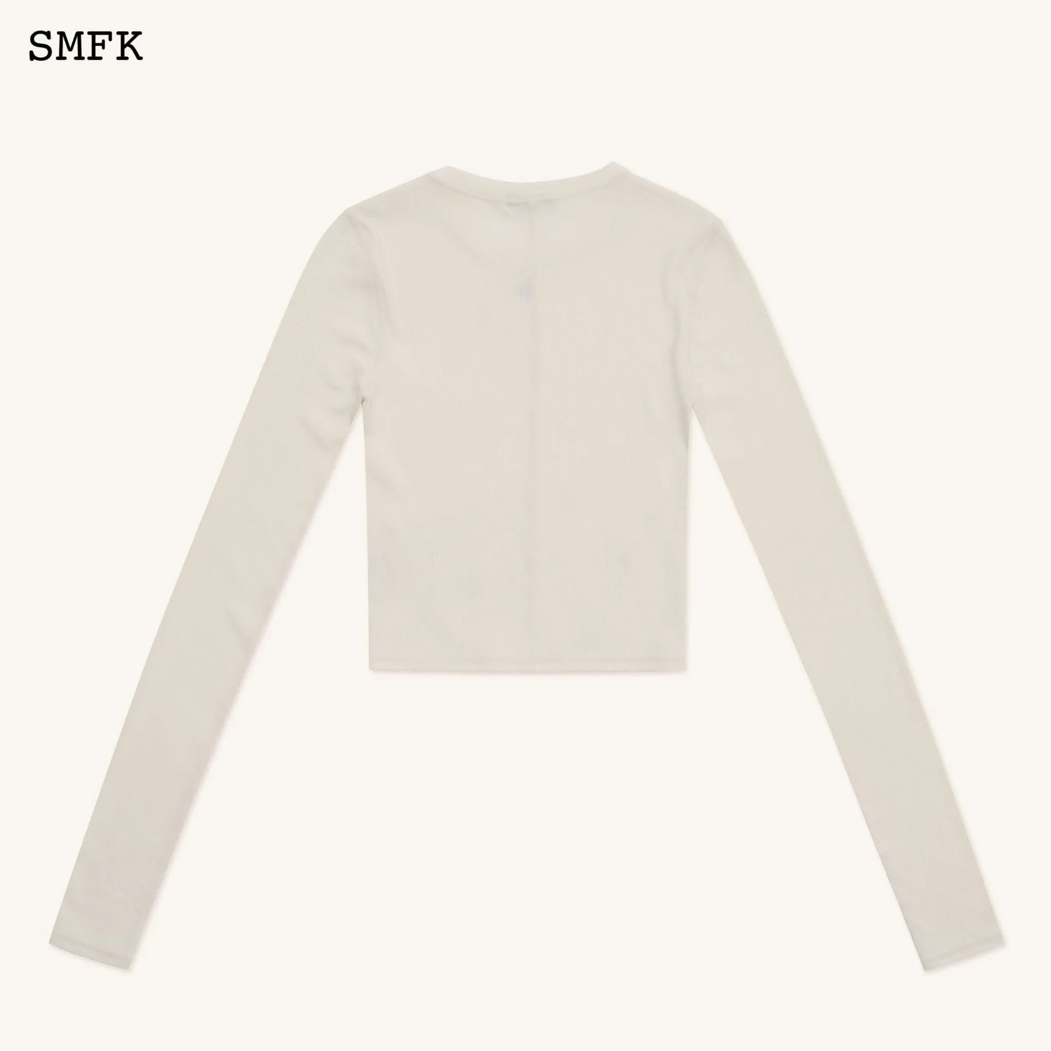 Compass Rush Slim Fit Sports Top In White