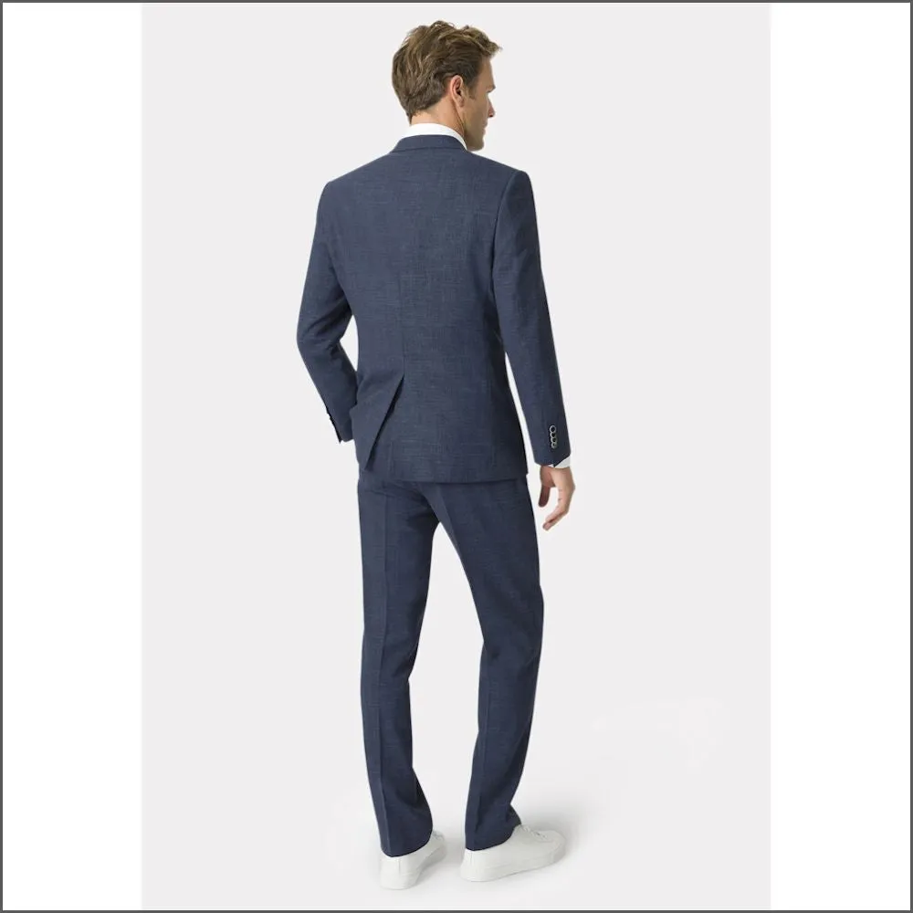 Constable Tailored Fit Natural Navy Mix 2 Piece Suit from Brook Taverner>