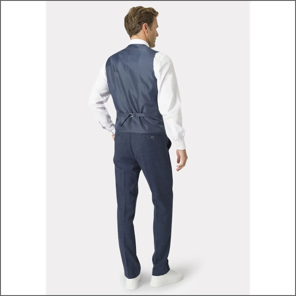 Constable Tailored Fit Natural Navy Mix 2 Piece Suit from Brook Taverner>