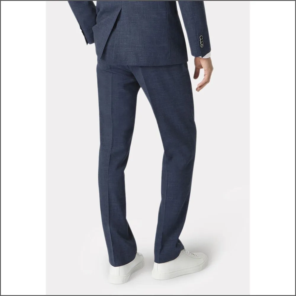 Constable Tailored Fit Natural Navy Mix 2 Piece Suit from Brook Taverner>