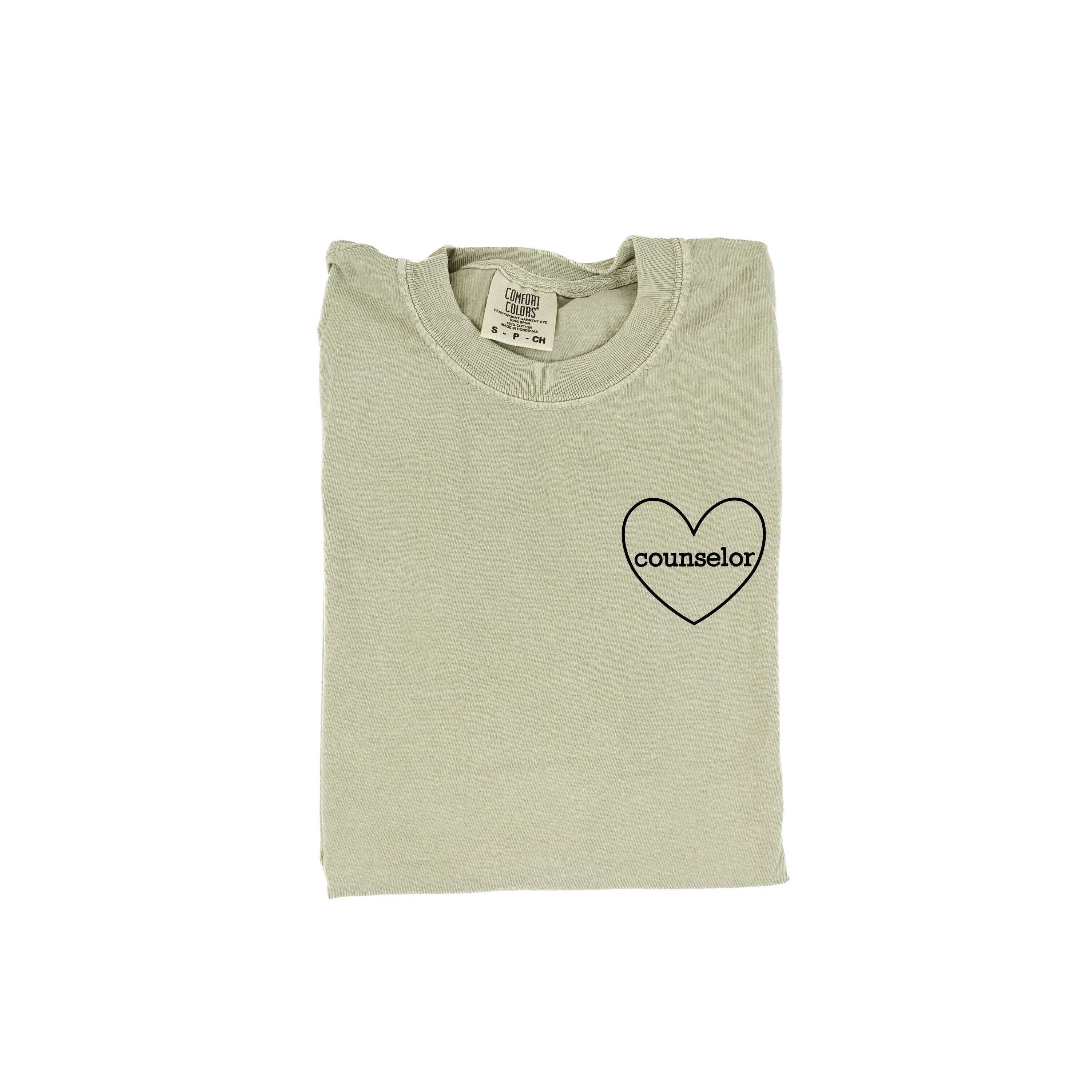 Counselor (Heart Around) - SHORT SLEEVE COMFORT COLORS TEE
