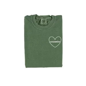 Counselor (Heart Around) - SHORT SLEEVE COMFORT COLORS TEE