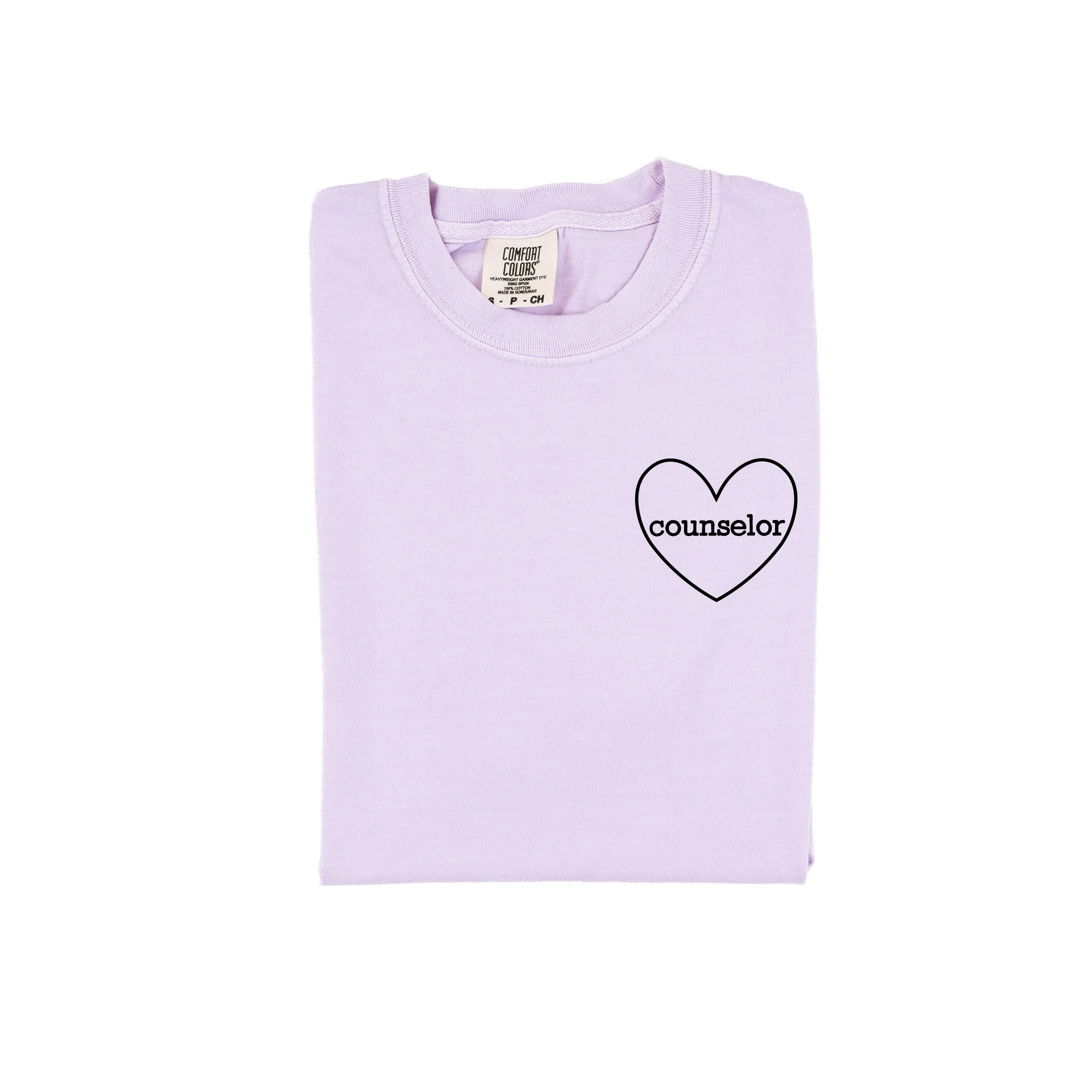 Counselor (Heart Around) - SHORT SLEEVE COMFORT COLORS TEE