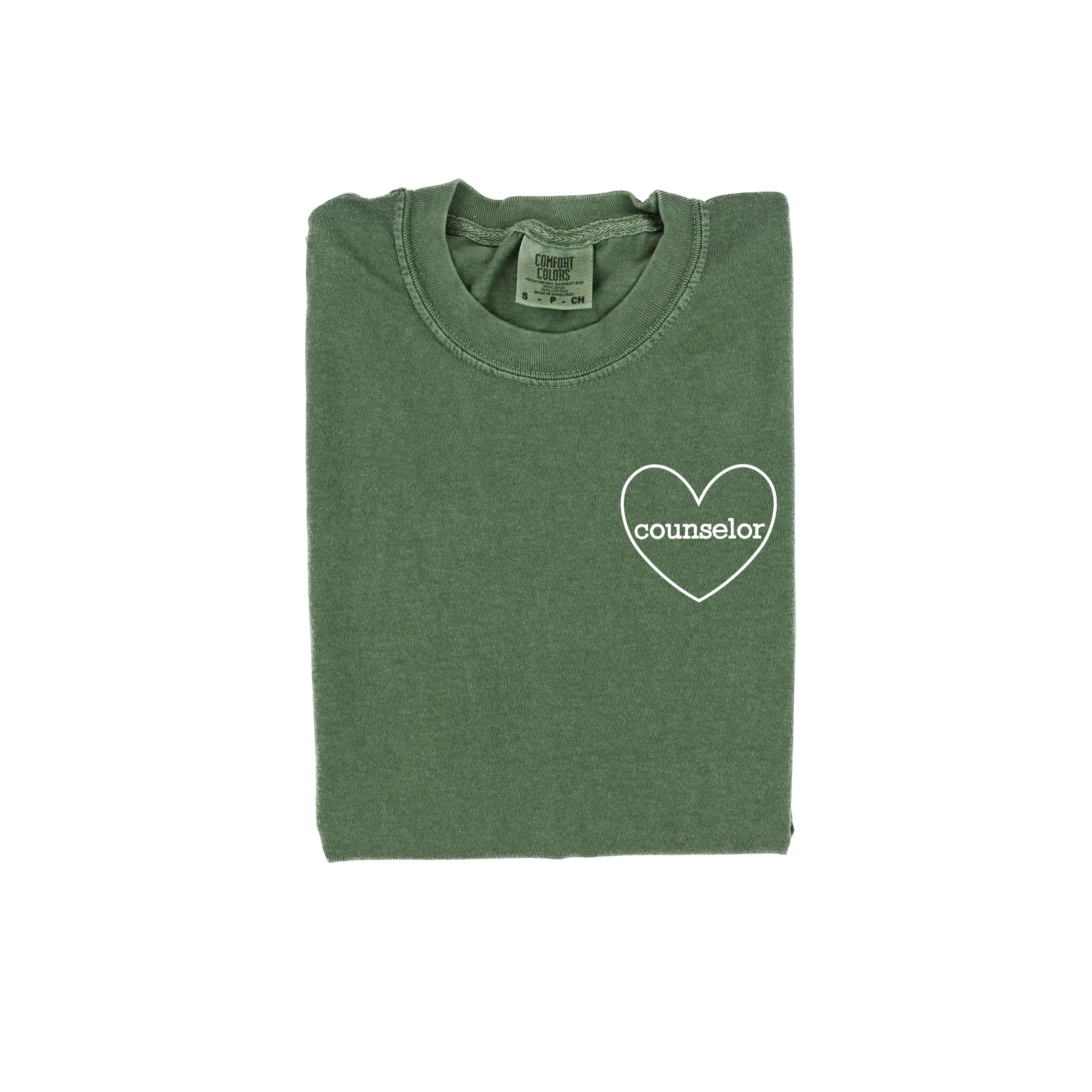 Counselor (Heart Around) - SHORT SLEEVE COMFORT COLORS TEE