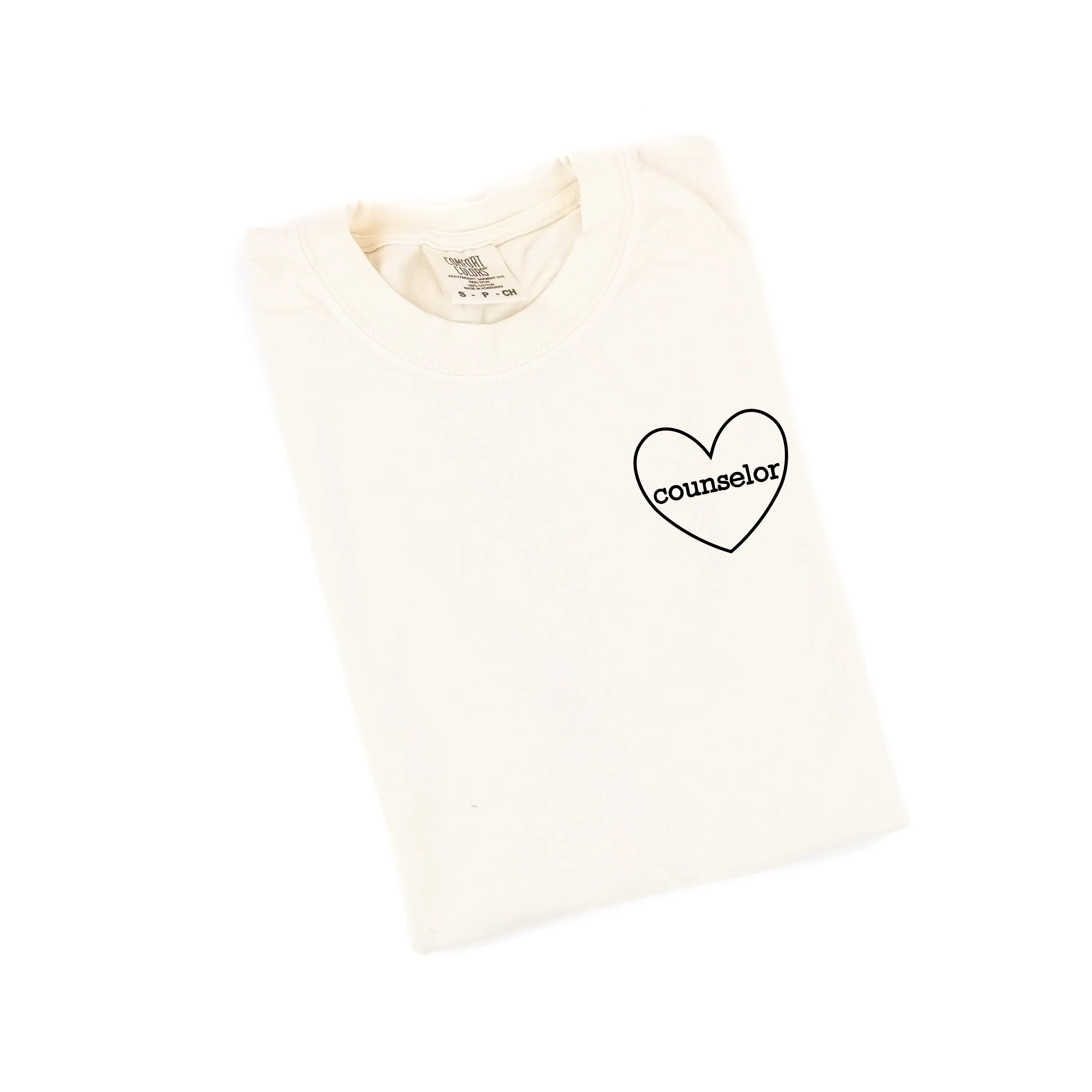 Counselor (Heart Around) - SHORT SLEEVE COMFORT COLORS TEE