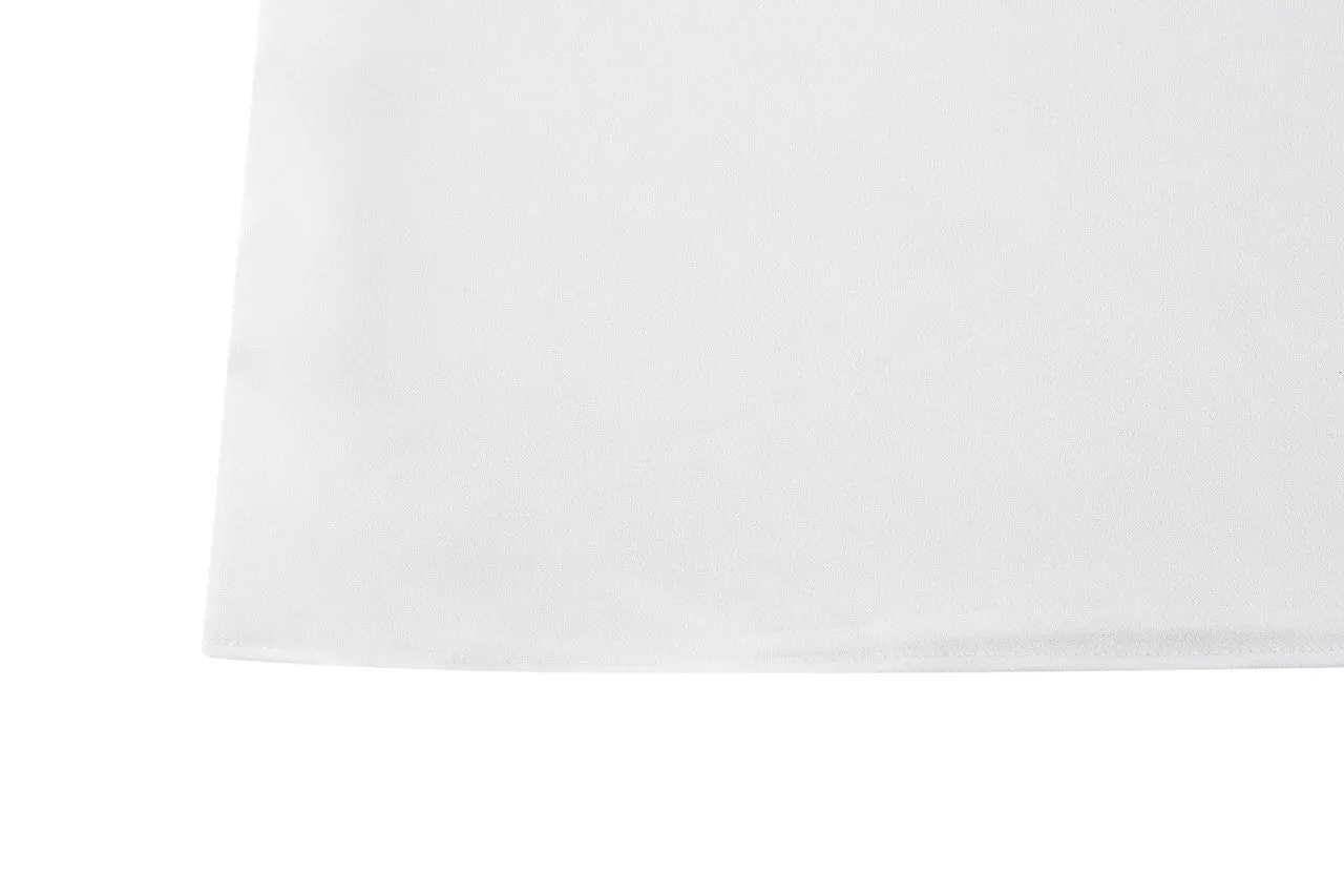 Crepe Stand Collar Tie Front Blouse