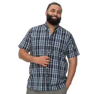 D555 Mens Walsall Big & Tall Checked Short Sleeve Shirt