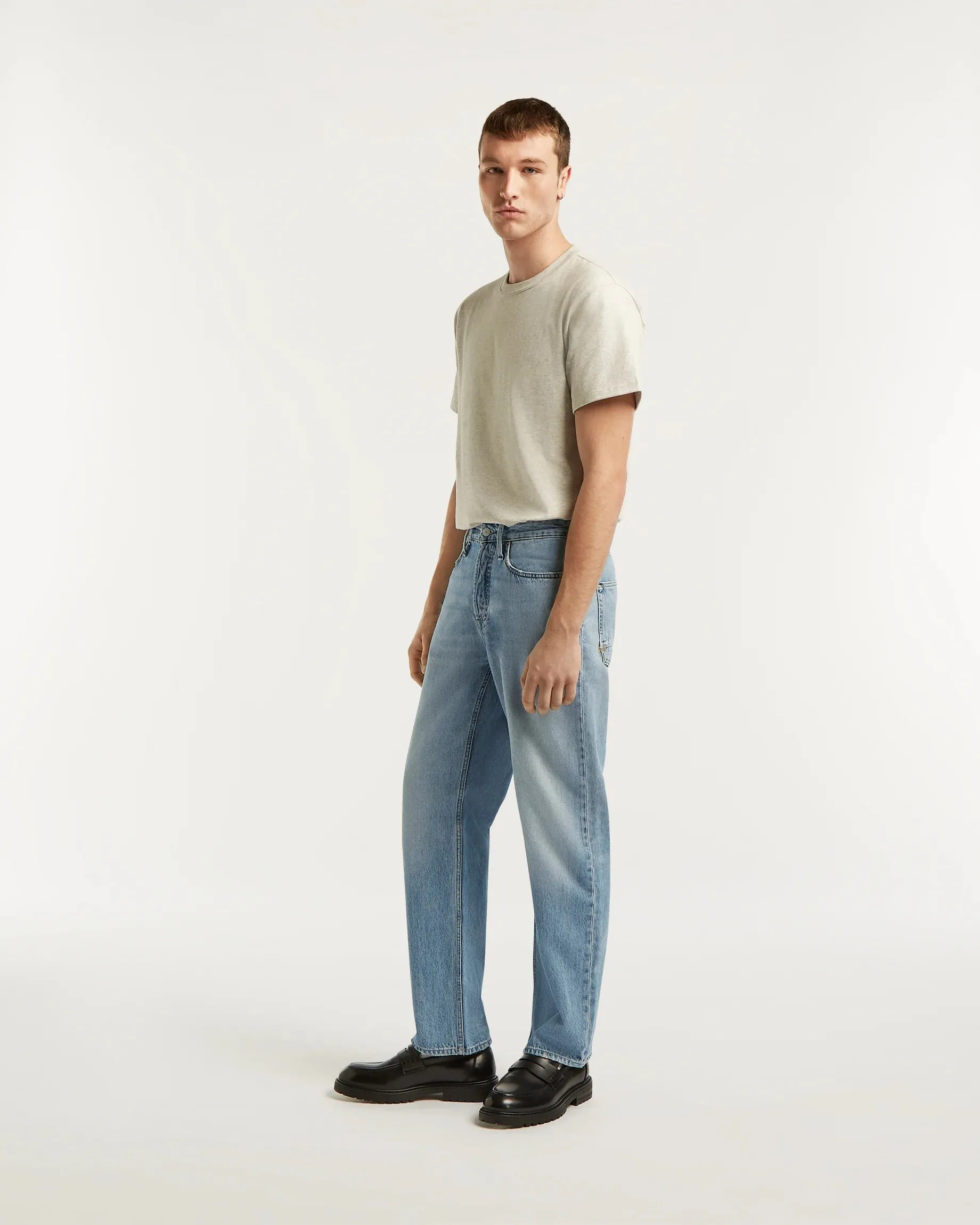 DENHAM DAGGER Classic Light Worn - Relaxed Fit Light blue
