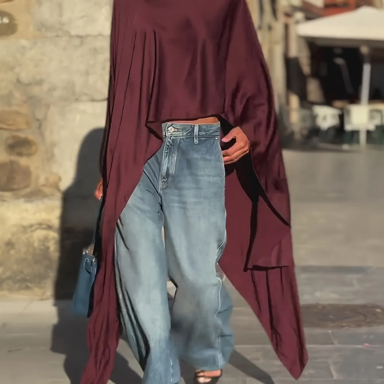 Elegant Long Color Fashion Dress Down Top