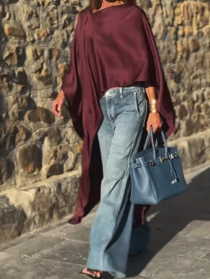 Elegant Long Color Fashion Dress Down Top