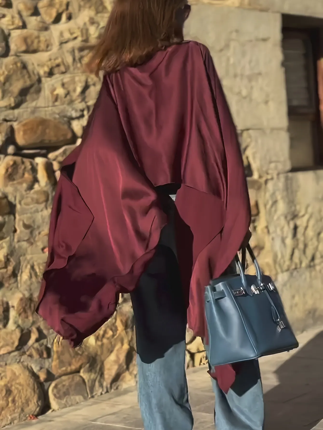 Elegant Long Color Fashion Dress Down Top