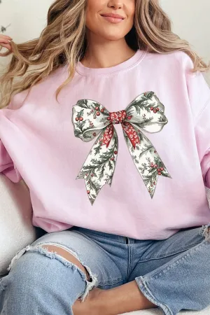Evergreen Elegant Bow Unisex NuBlend Crew Sweatshirt