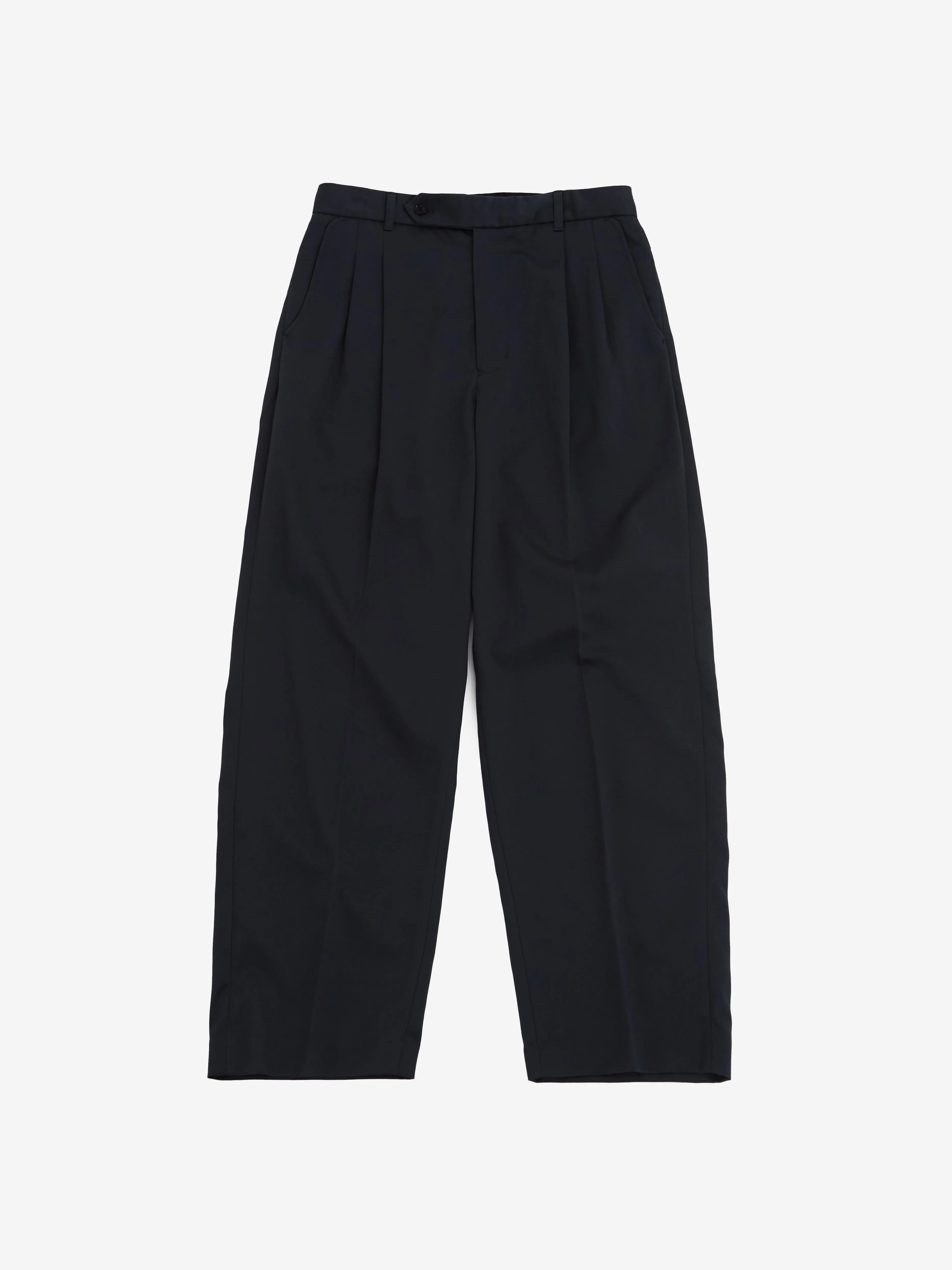 Farah Japan Two Tuck Side Adjustable Pants - Grey