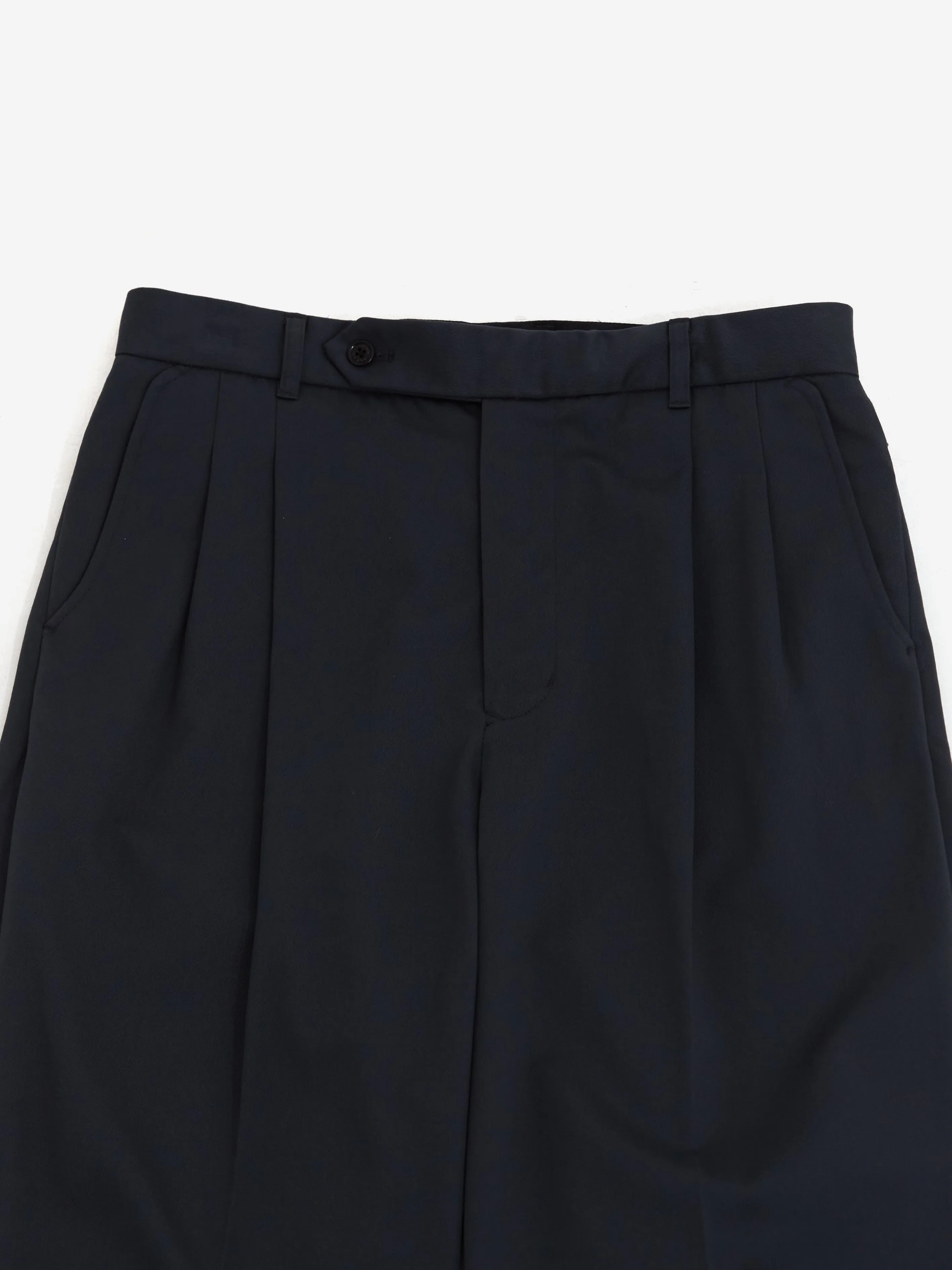 Farah Japan Two Tuck Side Adjustable Pants - Grey