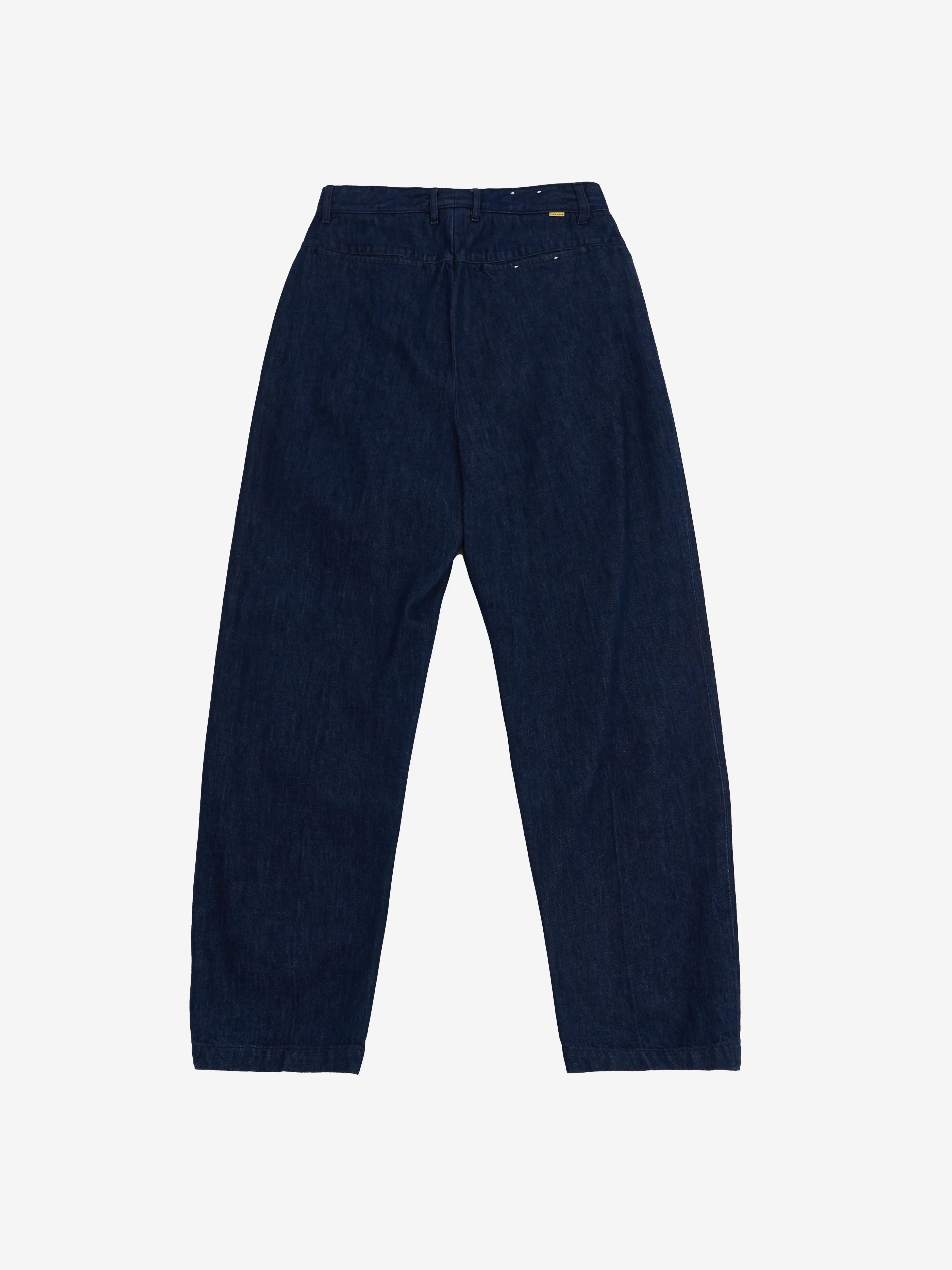 Farah Japan Two Tuck Wide Tapered Pants - Blue