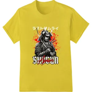 Fierce Shogun Samurai DTF Print Heat Transfer by Super DTF
