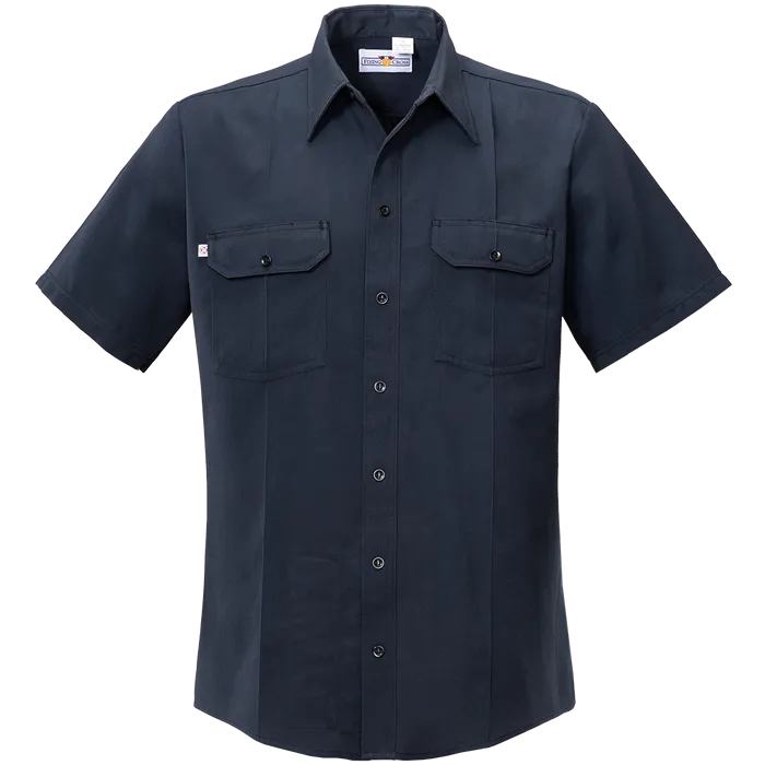 Flying Cross Men's Button Front Cross Fr Woven Shirt - LAPD NAVY