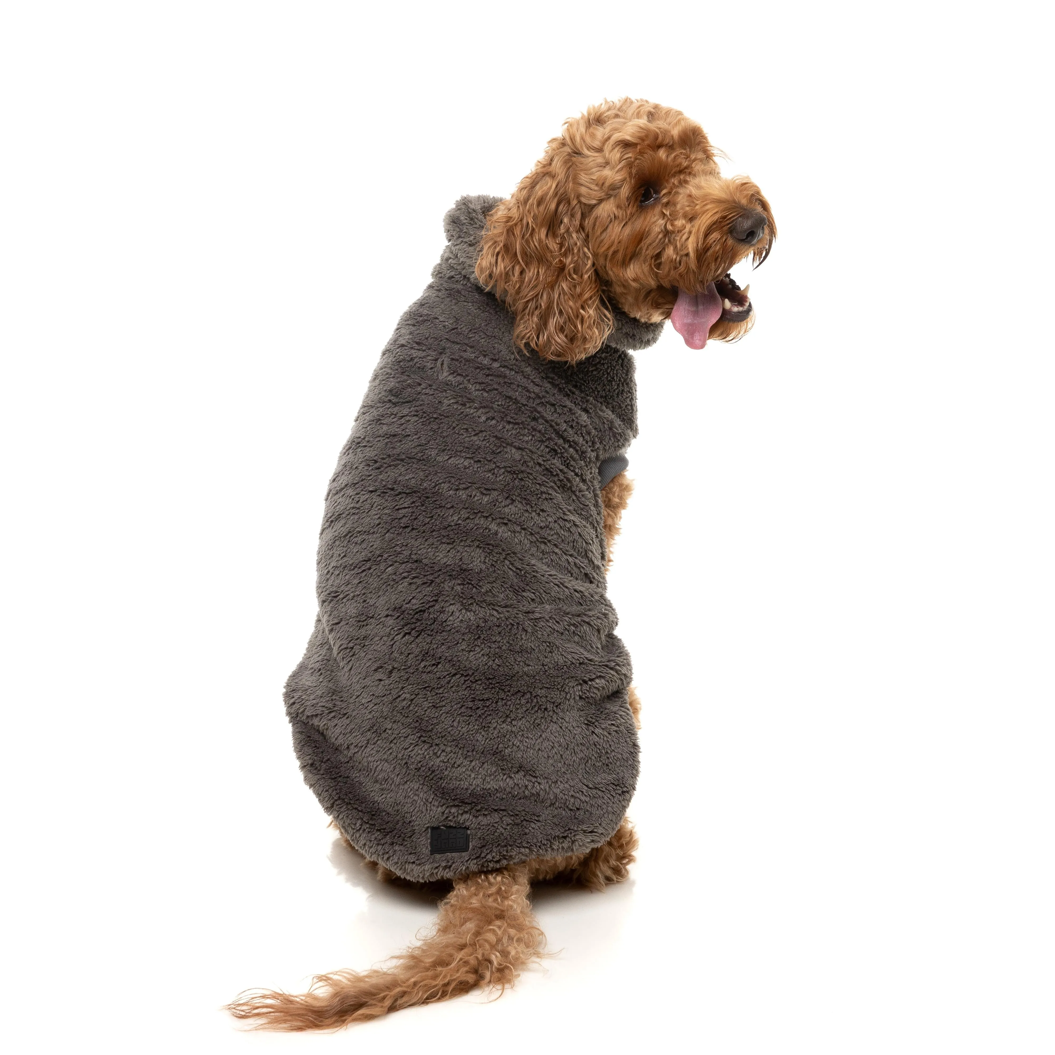 FuzzYard Dog Apparel Turtle Teddy 25 Sweater Gunmetal Grey Size 4 ^ ^