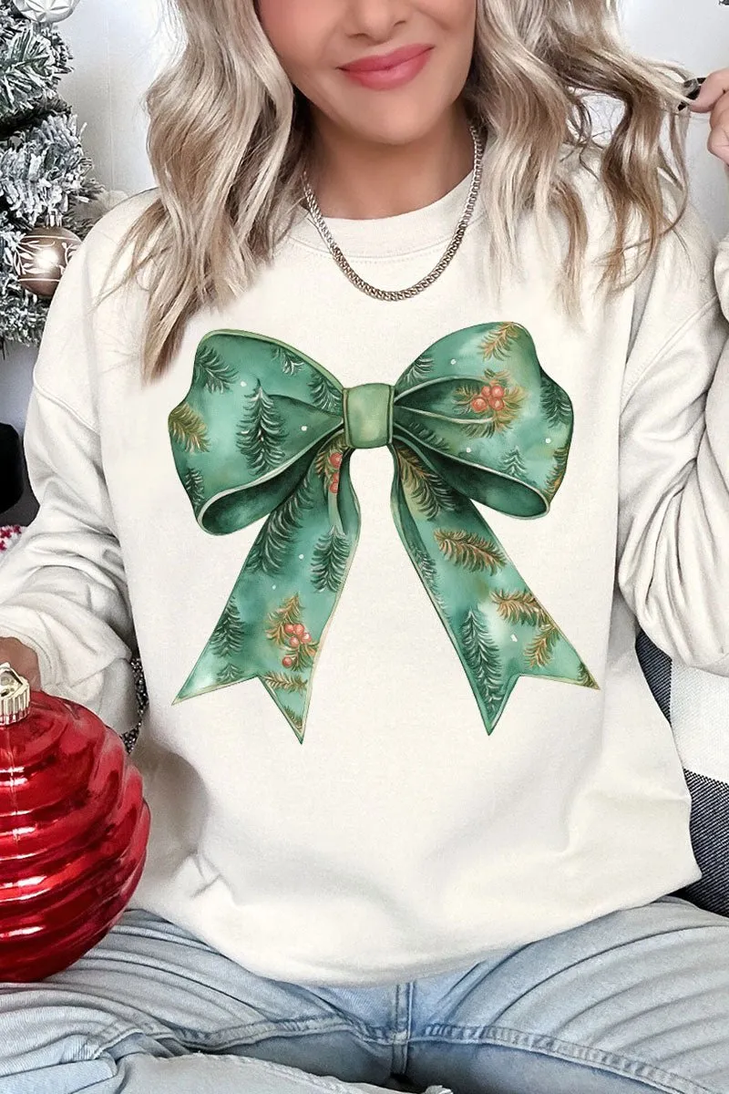 Garland Green Coquette Bow Unisex NuBlend Crew Sweatshirt