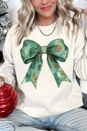 Garland Green Coquette Bow Unisex NuBlend Crew Sweatshirt
