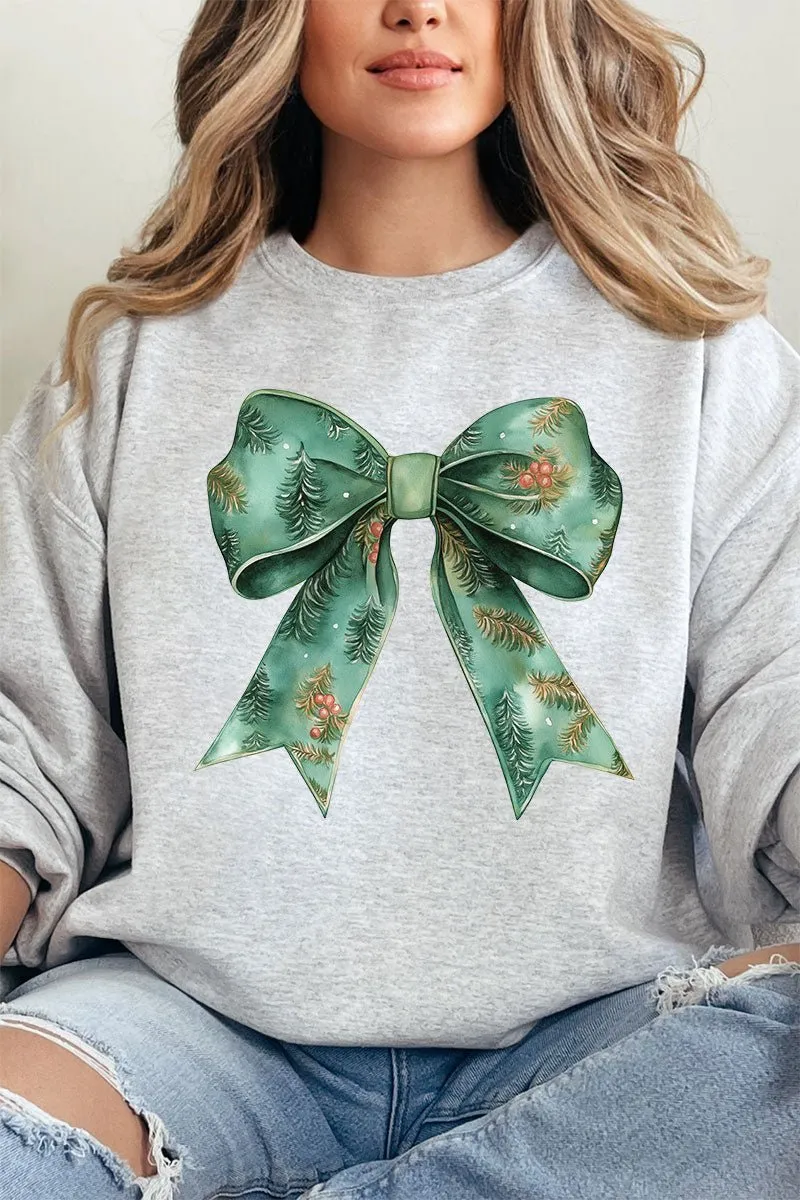 Garland Green Coquette Bow Unisex NuBlend Crew Sweatshirt