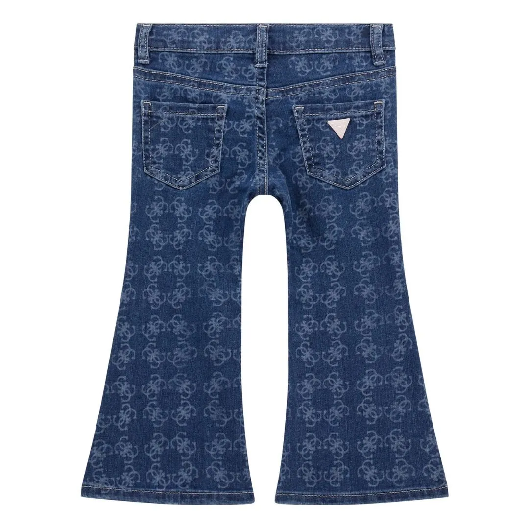 Girls Flared "G" Logo Jeans