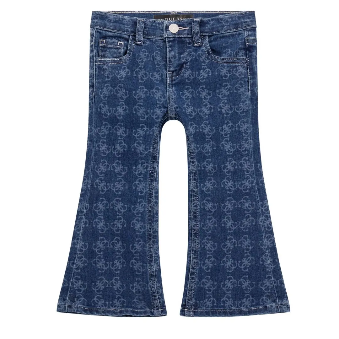 Girls Flared "G" Logo Jeans