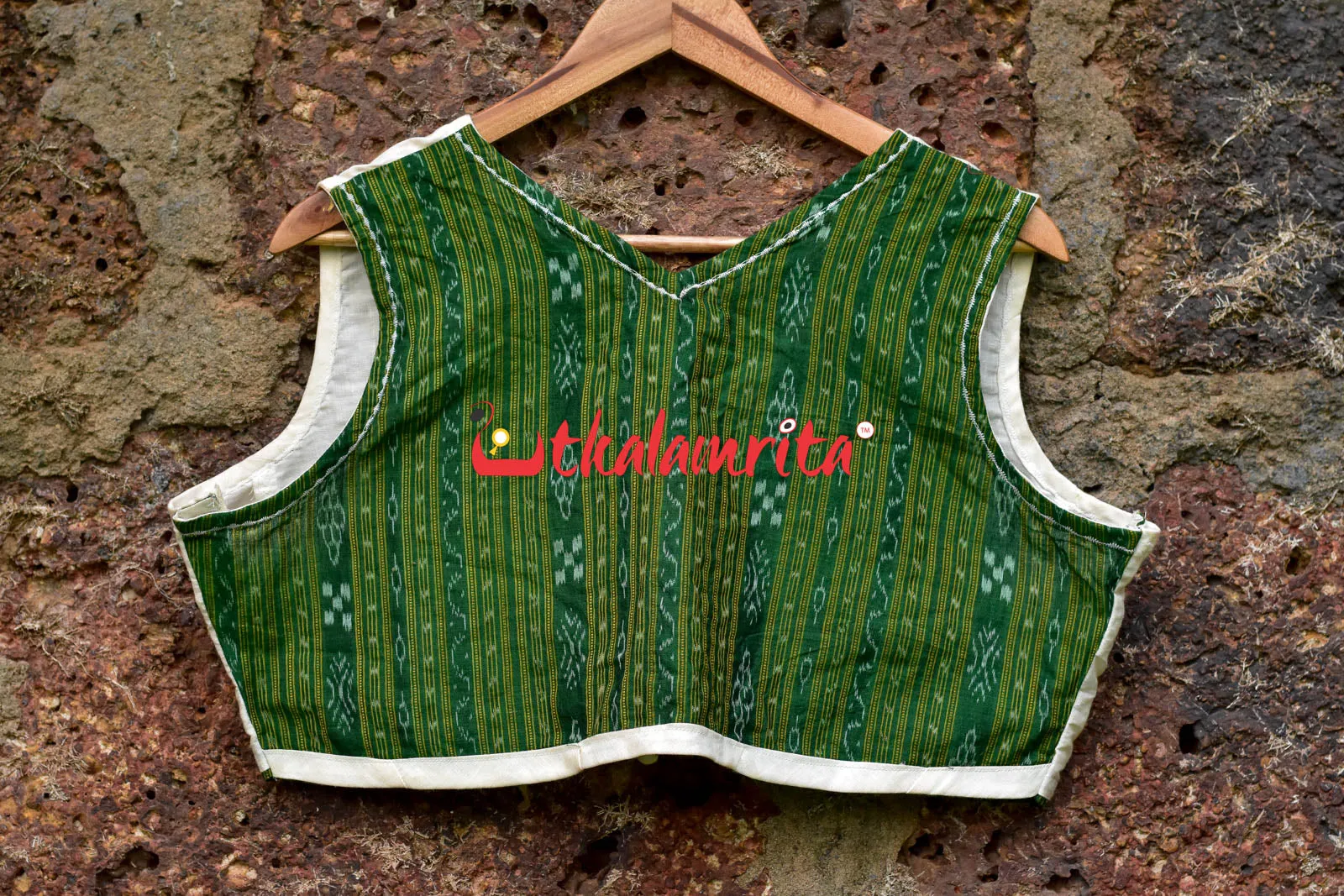 Green Ikat & White (Ladies Shrug )