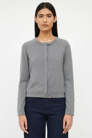 Grey Cashmere Monili Cardigan