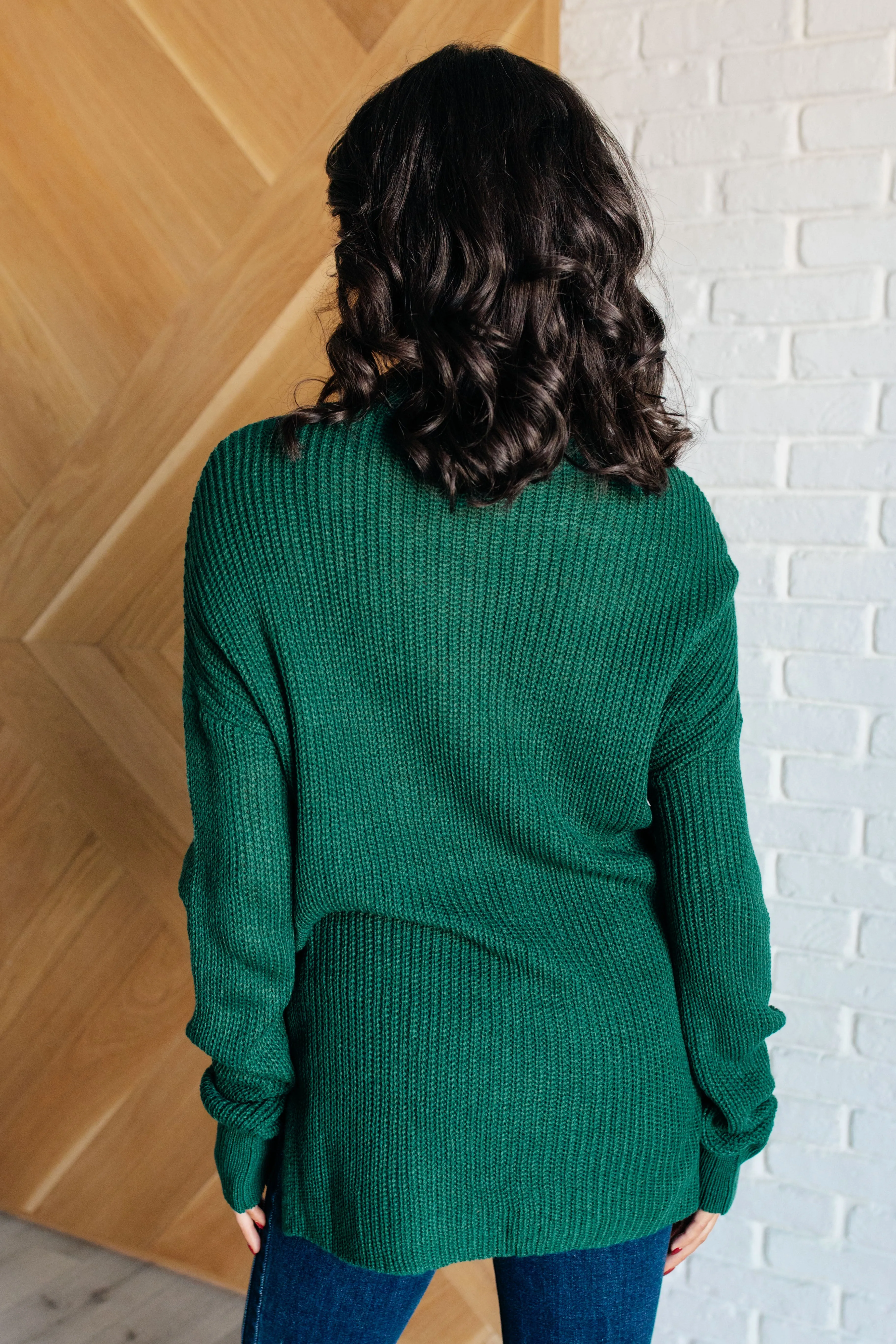 Hero of the Hour Crew Neck Sweater in Hunter Green