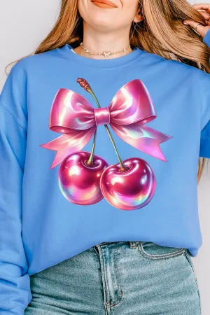 Holographic Coquette Cherries Unisex NuBlend Crew Sweatshirt