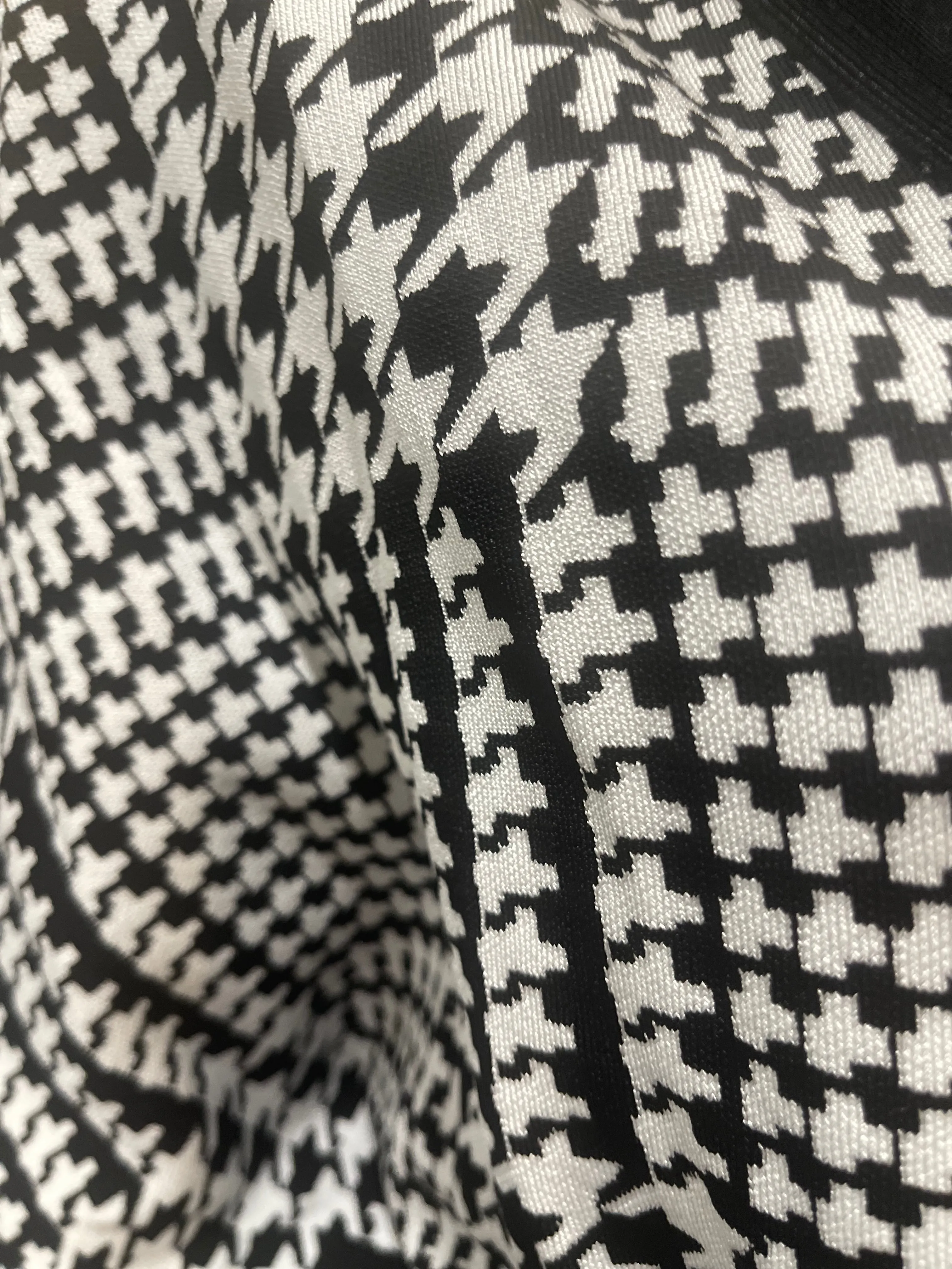 Houndstooth Knit Cardigan